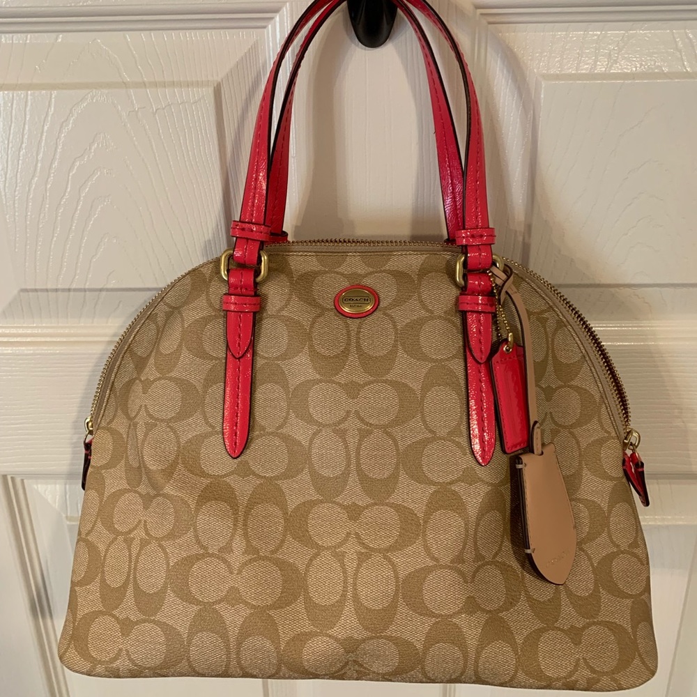 Hot pink coach purse